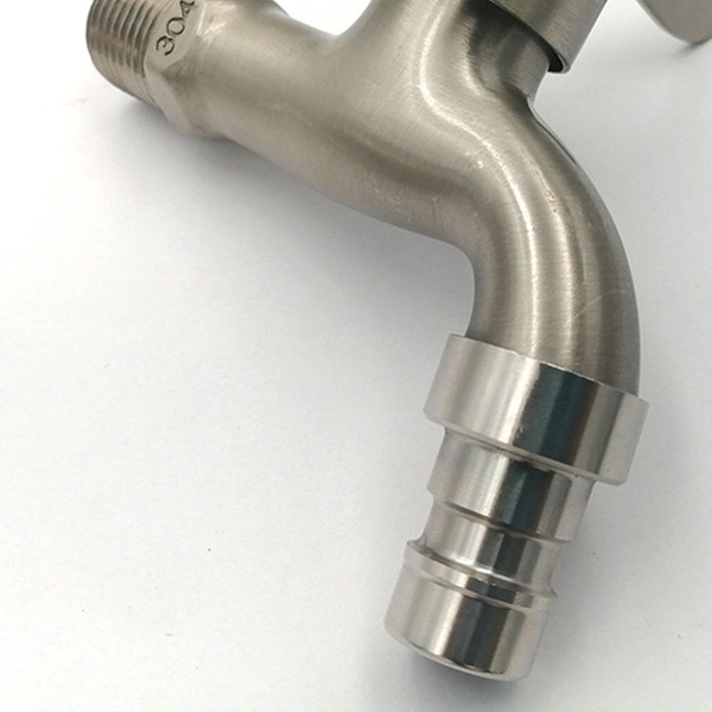 Geborsteld Wasmachine Kraan Legering Badrandcombinaties Badkamer Wastafel Enkele Koude Quick Open Sink Tap 1 Stuk