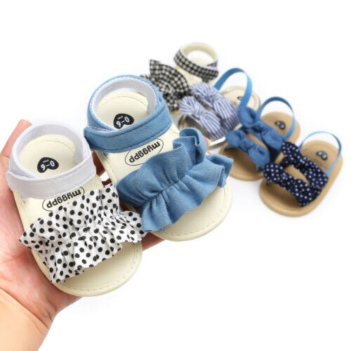 Baby Sandalen Kind Baby Meisje Strik Houten oor Sandalen Lederen Sandalen Zomer Party Prinses Schoenen