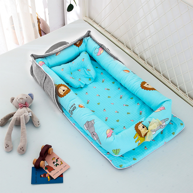 Cuna plegable multiusos creativa, cuna portátil extraíble para recién nacidos, cuna lavable, cuna para recién nacidos, cuna para decoración de habitación: 18