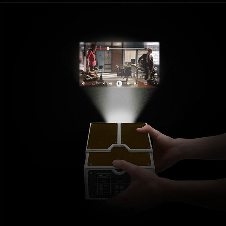 Cardboard Smartphone Portable Projector 2.0 / Install Phone Projector Movie No Installation is Required DQ