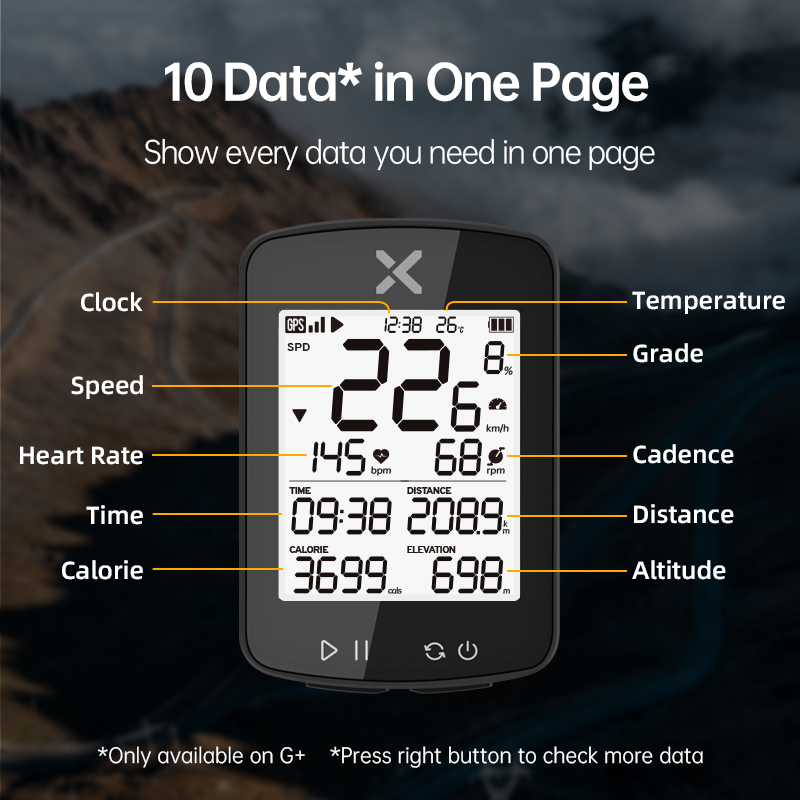 XOSS G2 GPS G2+ Cycling Computer G Plus Wireless Speedometer Bluetooth Tracker Waterproof Road Bike MTB Bicycle Odometer