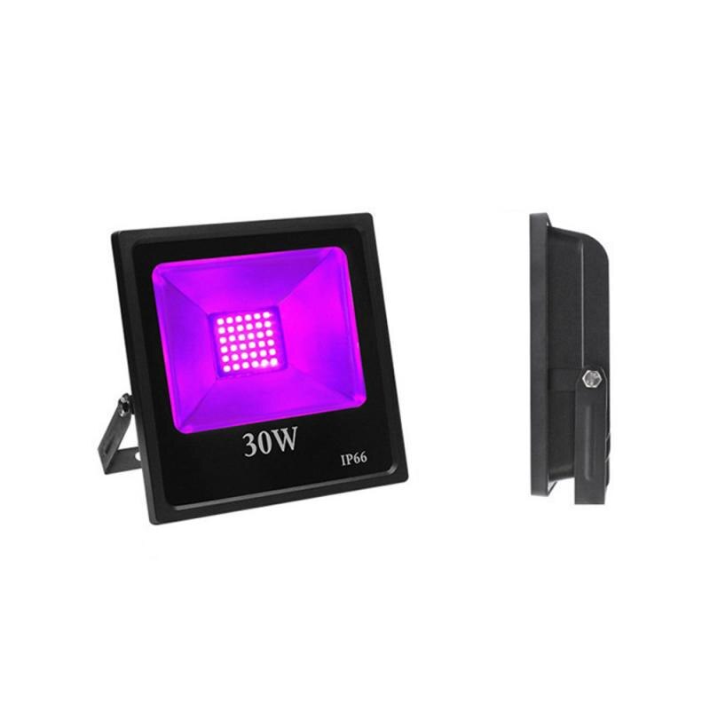 UV LED Floodlight 30W 50W 80W Ultraviolet Light 100-120V Fluorescent Lamp Black Light Halloween Party Prom LED Purple Cast Light