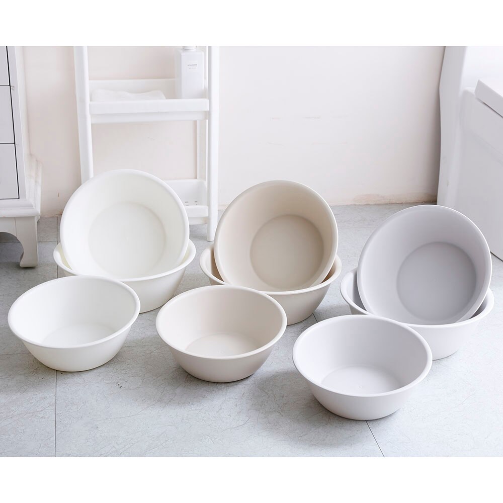 Lavabo de plástico de estilo japonés para el hogar, lavamanos grueso Simple, grande, de
