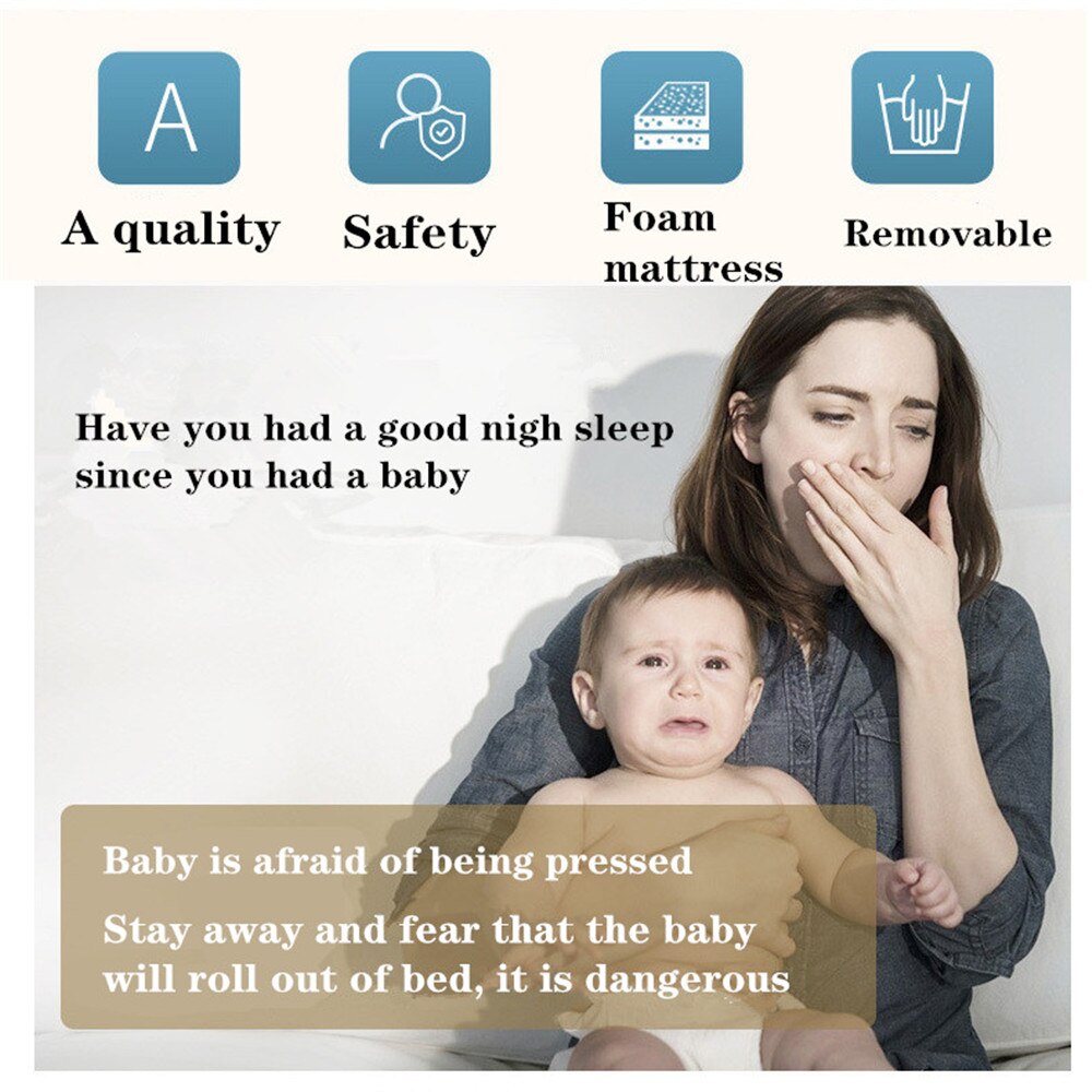 Portable Baby Crib Baby Bed Portable Newborns Bed Cot Baby Nest Cotton Children's Bed Portable Crib Folding Bed for Newborns