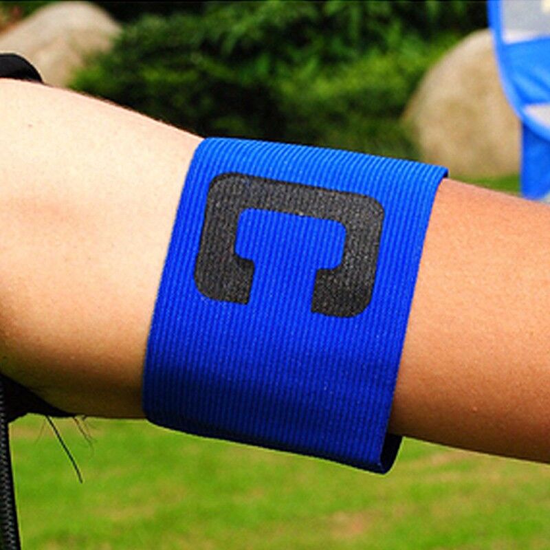 1 pc football game captain c word mark armband paste team leader c word nylon flexible for football sports accessories unisex