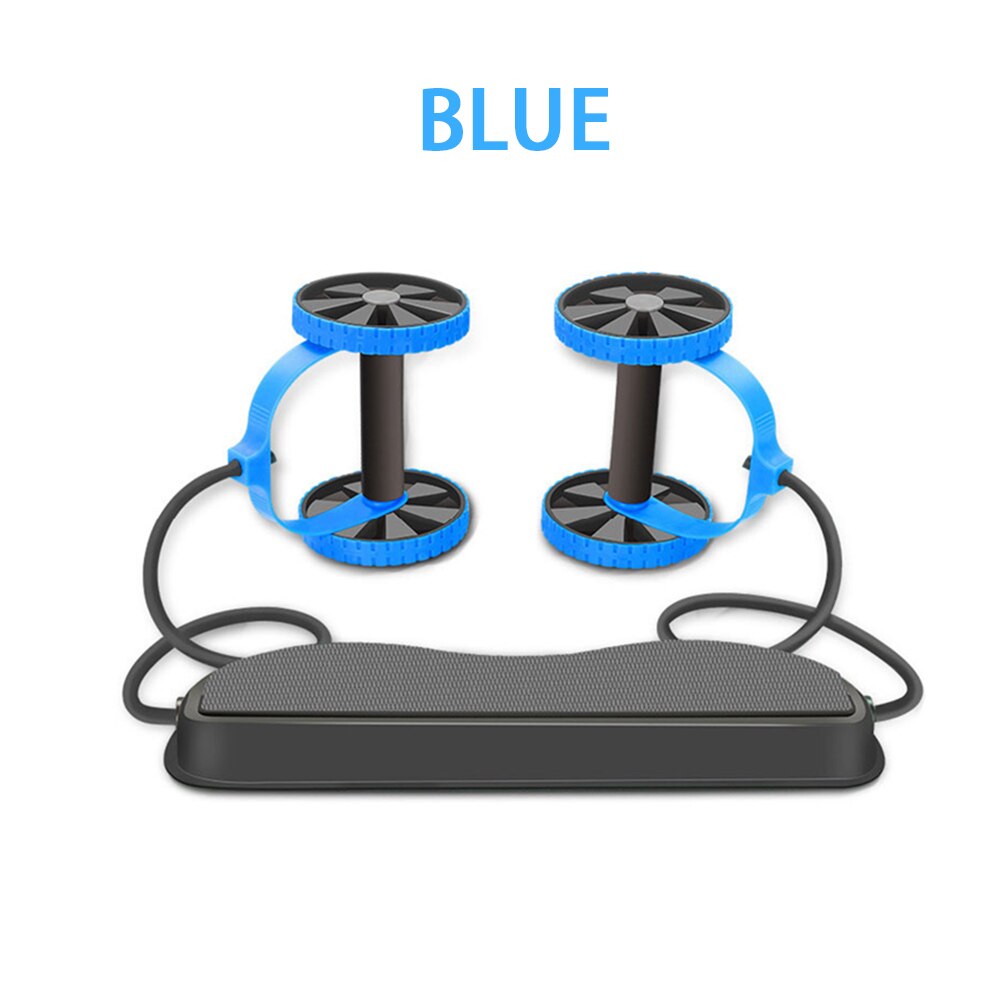 Abs Rueda Equipment Ab Wheel Roller Abdominalgym equipment For Home Workout Exercise Machine Abs Rueda Abdominales Fitness: Wheeled fitness blue