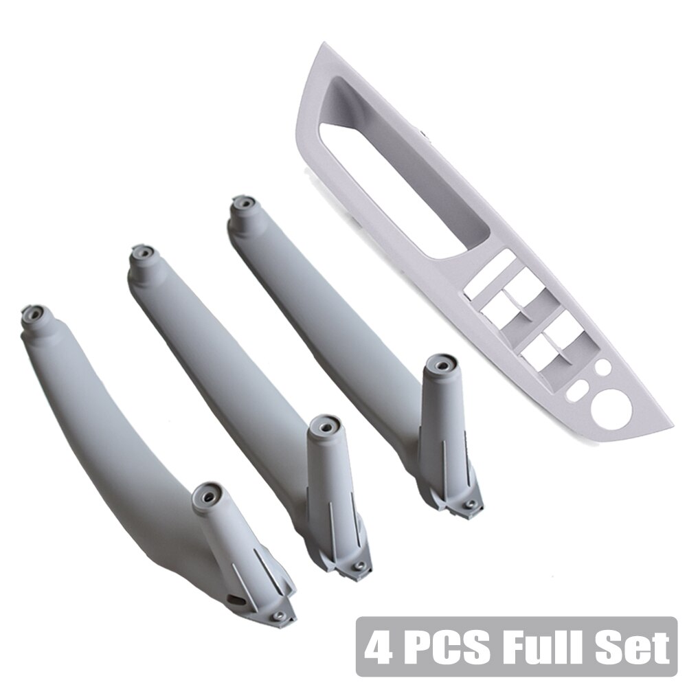 Auto Armlehne Innen Tür Griff Inneren Tafel ziehen trimmen Abdeckung LHD Für BMW X5 E70 30d 30si 35d 4X6 E71 30dx 35ix 06-14 51416975777: grau-4Stck