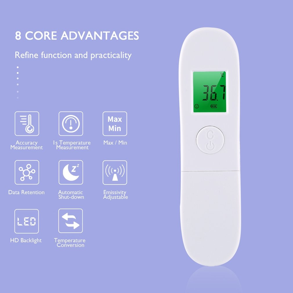 Outad 1 conjunto digital termômetro infravermelho temperatura do corpo para crianças adultas testa sem contato corpo termômetro