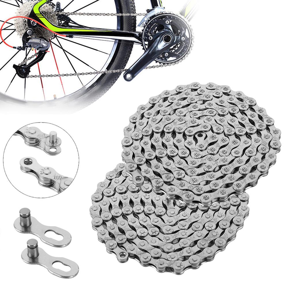 Compatibility Bike Chain Stainless Steel Link Mountain Road Bicycle Full Plating Chain