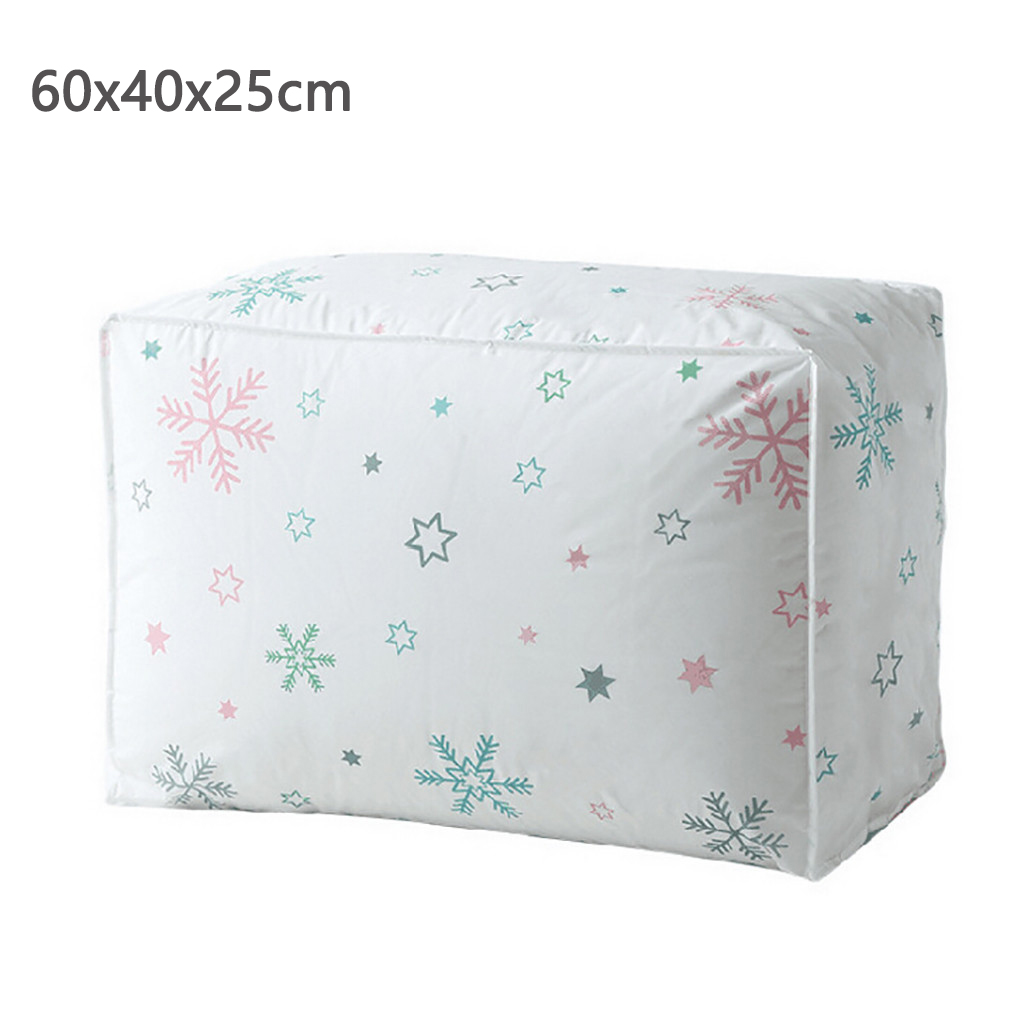 juego de sábanas, organizador, caja de almacenamiento de tela con ventana, cremallera, manta plegable, organizador, armario, ropa de cama, cajas de almacenamiento para el hogar: Blanco