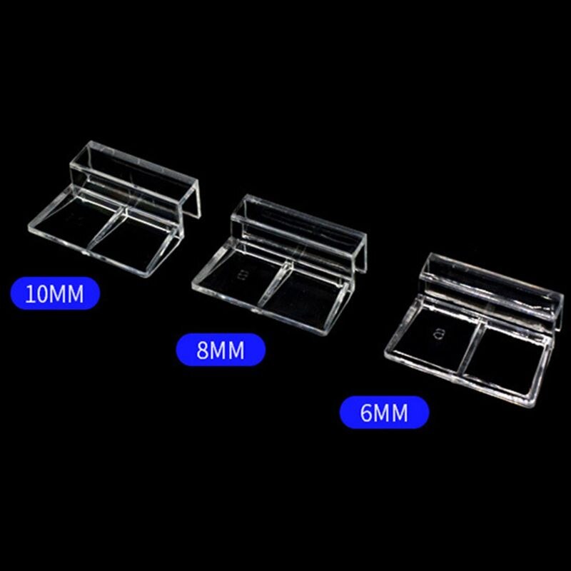 10 stuks 6mm/8mm/10mm aquarium acryl clips deksel deksel ondersteuning houder beugel klem standaard aquarium benodigdheden