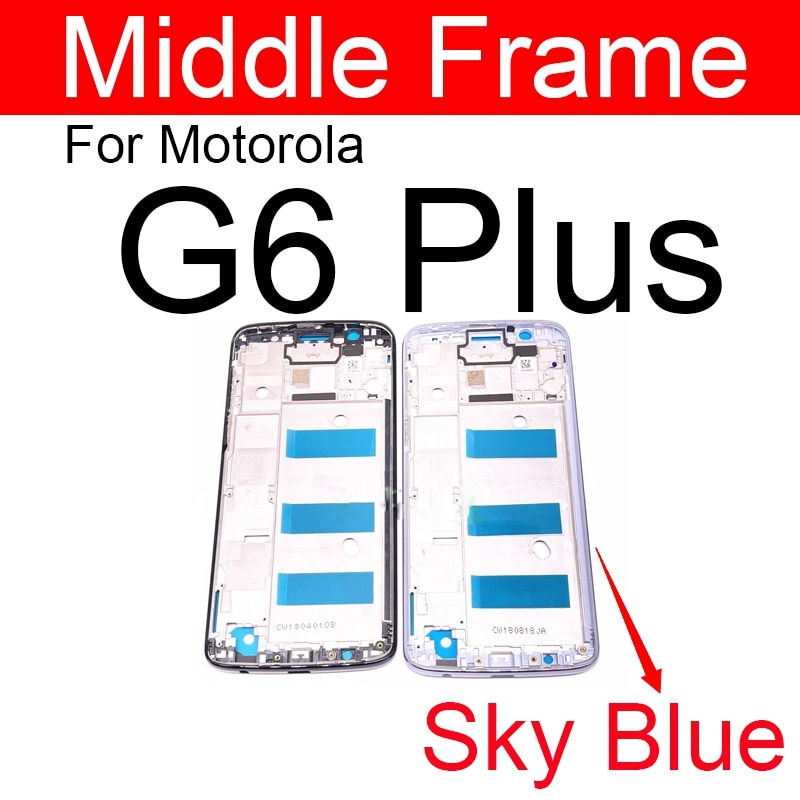 Middle Frame Housing For Motorola Moto G2 G (2nd Gen) G3 G (3rd Gen) G4 G5 G6 Play Plus Back Cover Battery Door Housing Bezel