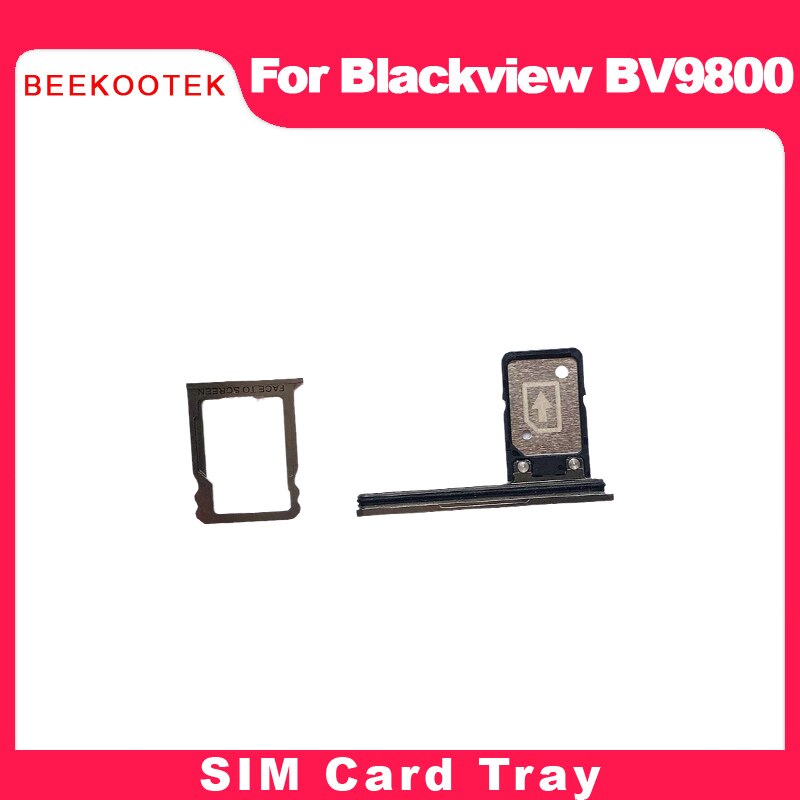 BEEKOOTEK Original Blackview BV9800 SIM Card Tray Holder Assembly For Blackview BV9800 SIM Card Slot SD Card Tray Slot Holde