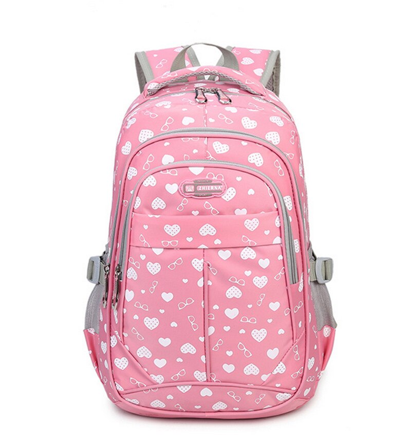 Duże szkolne torby dla nastolatków dziewczęta damskie plecaki podróżne torby na ramię cukierki plecak Bagpack śliczne torby na książki Mochila Escolar: różowy
