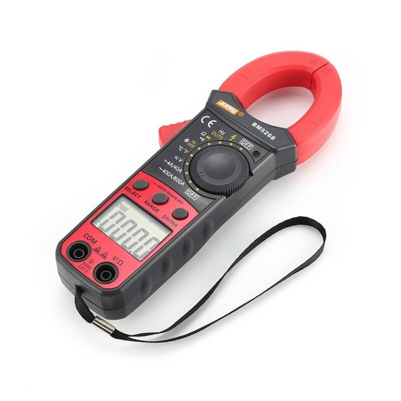 SZBJ BM5268 Digital Clamp Meter Multifunctional Multimeter AC/DC True RMS Volt Amp Ohm Capacitance Frequency Diode Tester