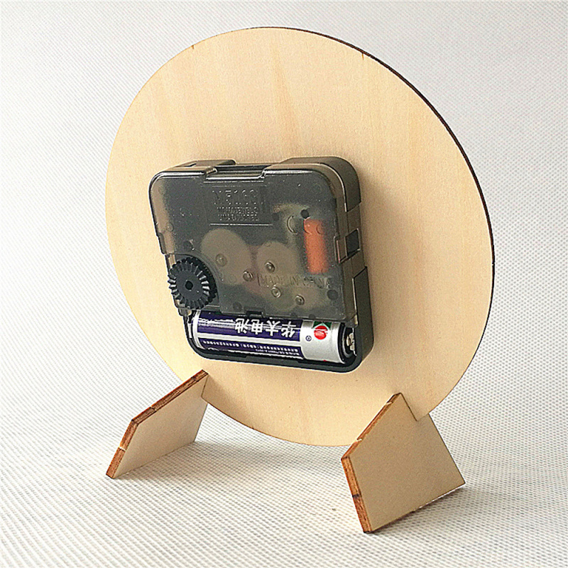 1set Wooden Clock Material Packaging DIY Handmade Craft Home Desk Decor Ornaments