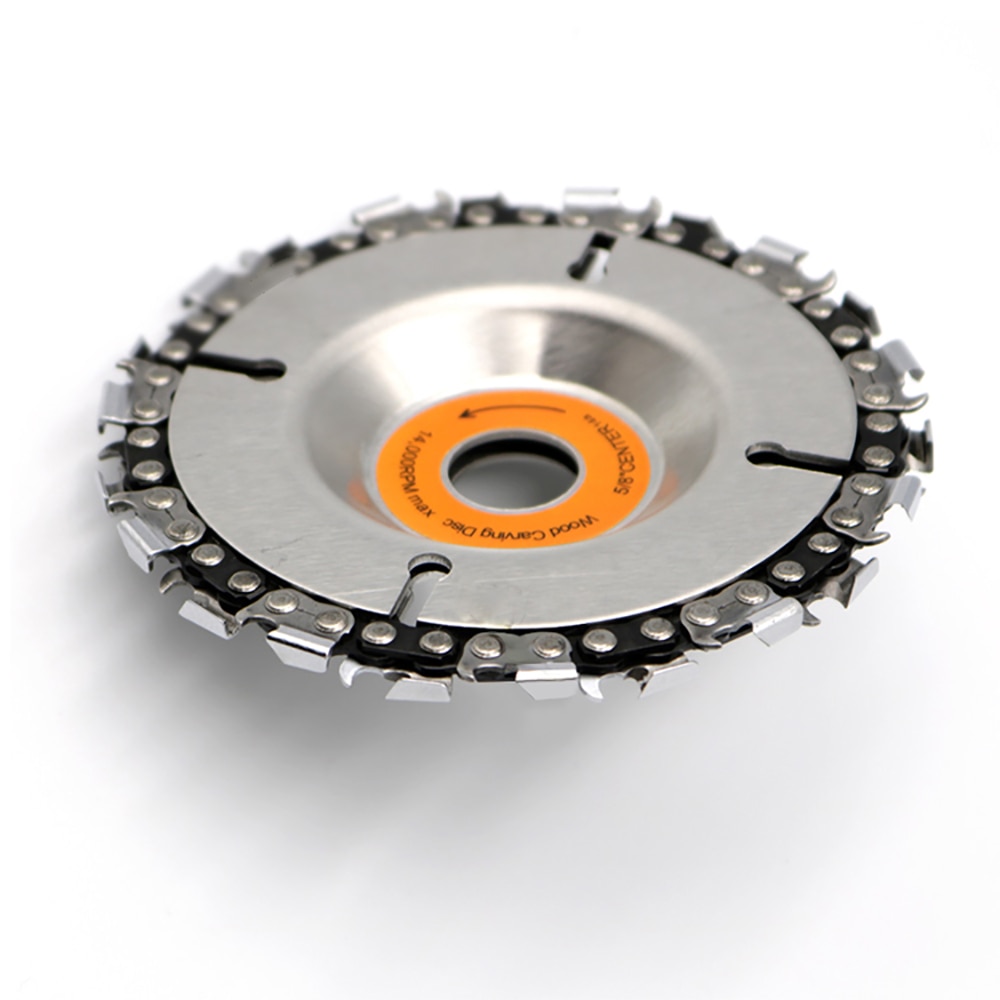 Schuurmiddelen 4 Inch Haakse Slijper Disc en Ketting 22 Tand Fijn Cut Chain Set Voor 100/115 Slijpmachine Disc kettingzaag