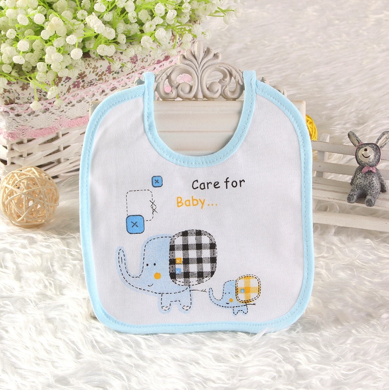 1 Stuks Katoenen Meisjes Jongens Olifant Waterdichte Baby Slabbetjes Speeksel Handdoeken Spuugdoekjes Grappige Baby Zuigelingen Waterdicht Bib Slabbers