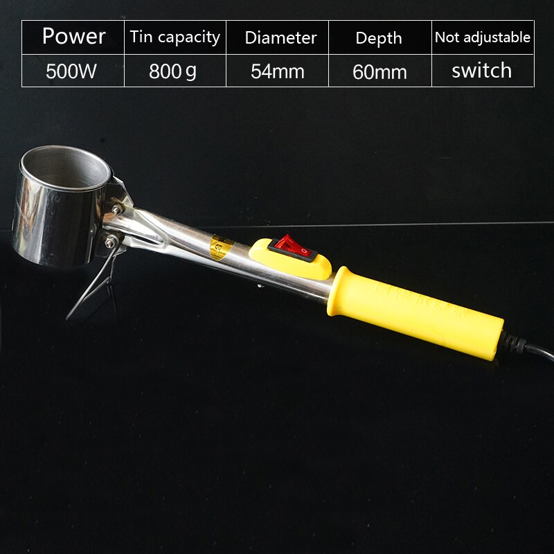 Newest High-power 220V melting tin furnace hand-held BGA tin melting furnace household wire tinning repair tinning 300W-500w: 500W C