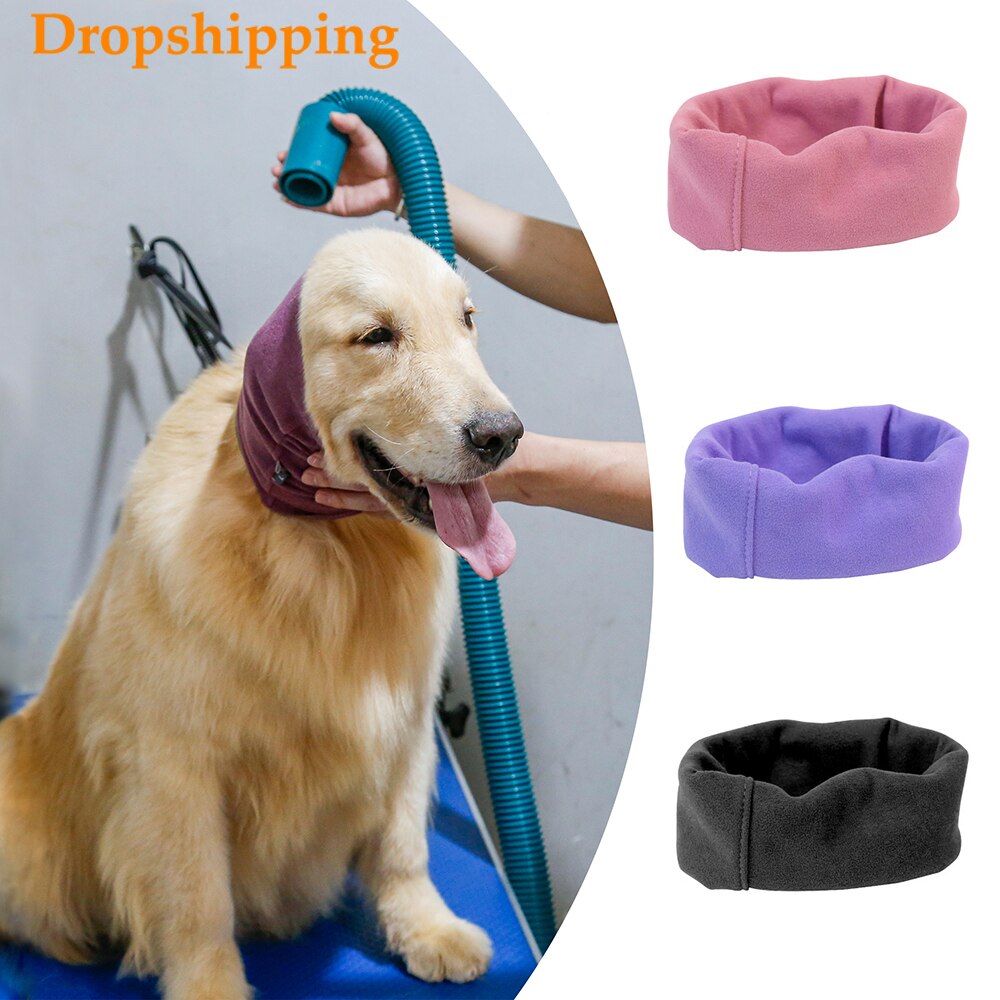 Cache-oreilles de toilettage pour chien, couvre-oreilles doux et , anti-bruit, couvre-oreilles en tissu, chapeau coupe-vent, accessoires pour animaux de compagnie, directe
