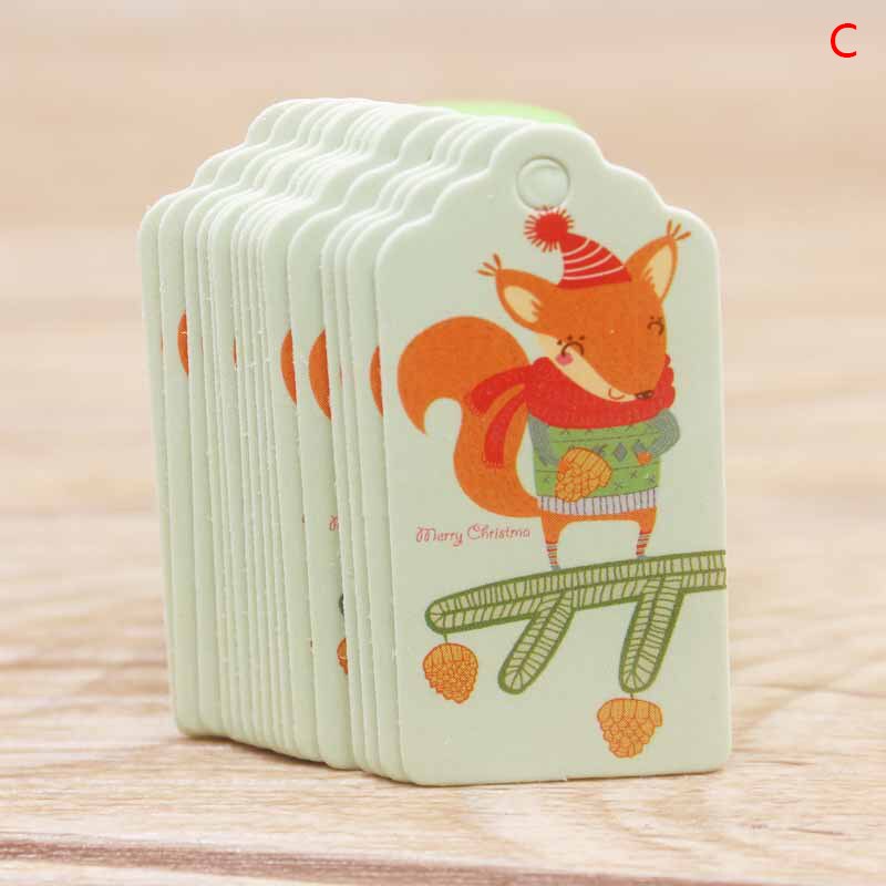 100 st ät och drick gott julkort ags kraftpapper kort etikett tag diy häng taggar inslagning dekor: 3