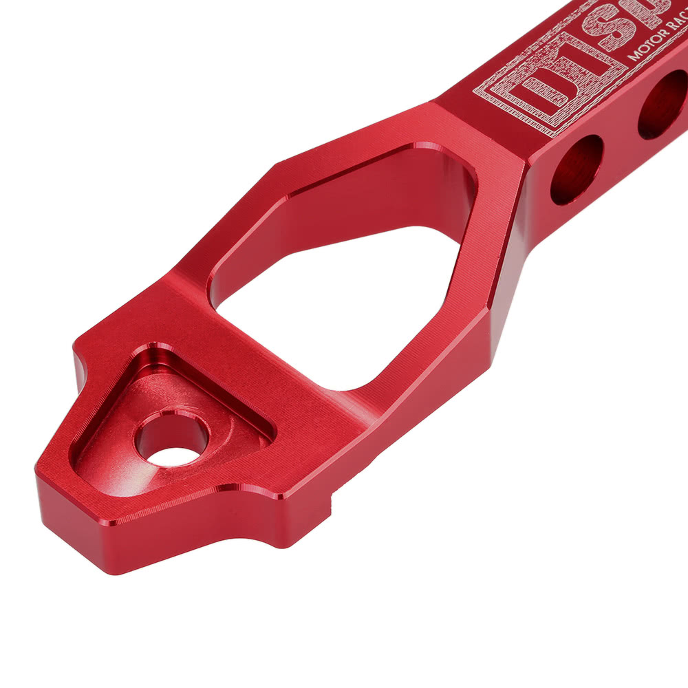 Universal Car Battery Tie Down Brace Fasten Fix Bracket Holder Clamp Red Aluminum Alloy Refitting Accessories
