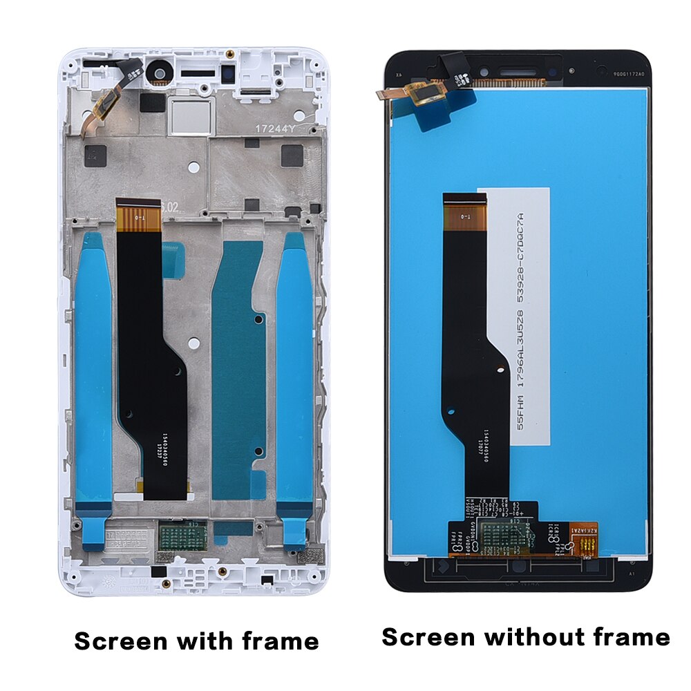Tela lcd com moldura para smartphone, tela de reposição para xiaomi redmi note 4x, versão global, lcd somente para snapdragon 625