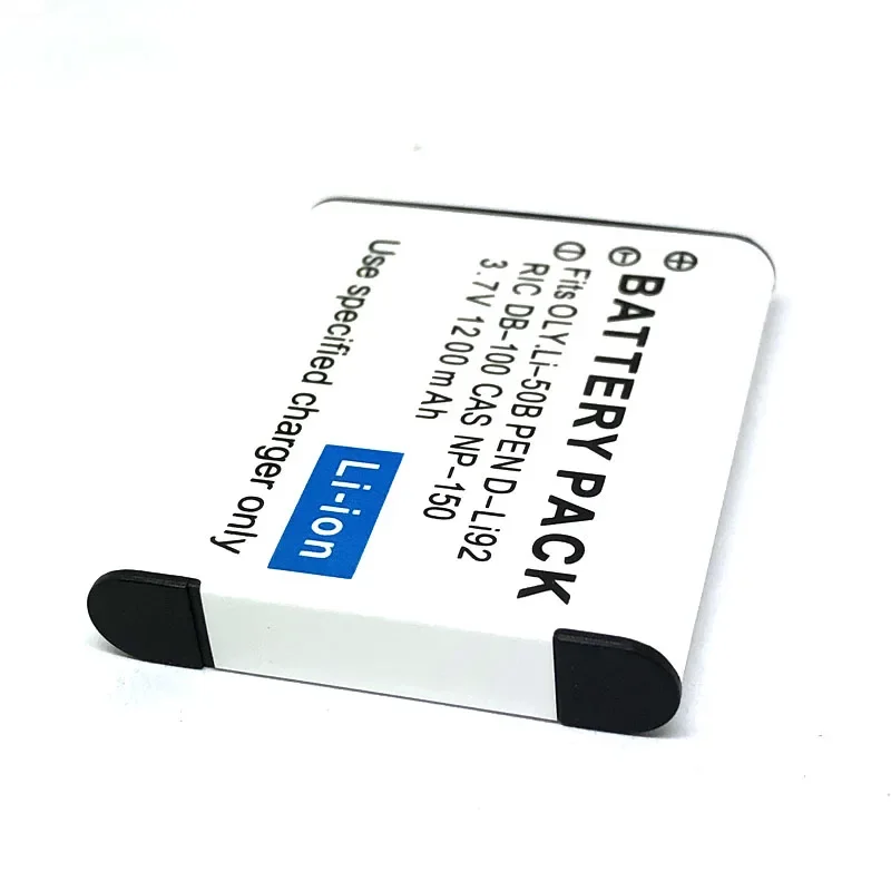 Li-50B D-Li92 NP150 DB100 cargador de batería para Olympus Pentax Casio RICOH u6020 XZ10 800UZ VR370 VH520 VG190 TG860 SZ31 SH25 SH21