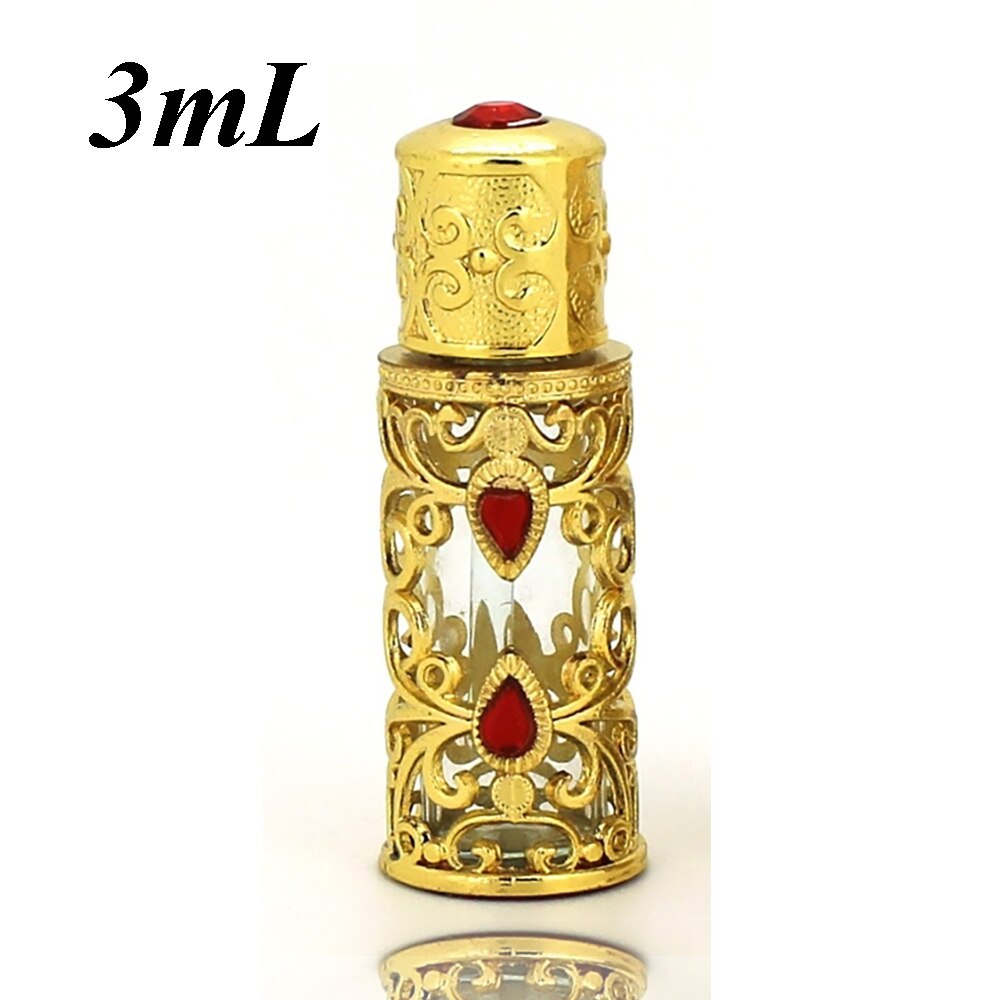 Mini antiqued hajuvesi täytettävä pullo arabityylinen eteeriset öljyt atomizer hajuvesisuihkepullo: 5