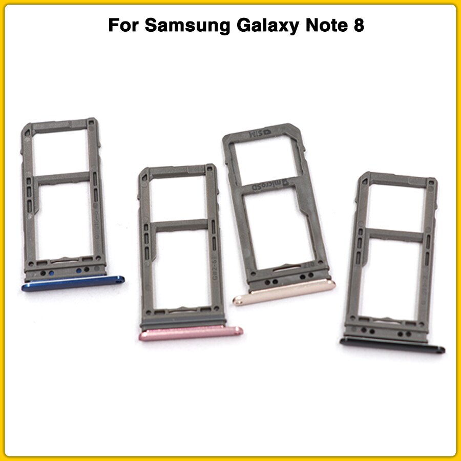 Single & Dual note 8 SIM Card Tray For Samsung Galaxy Note8 SIM Card Reader Sim Tray Holder Sim Slot Replacement Parts