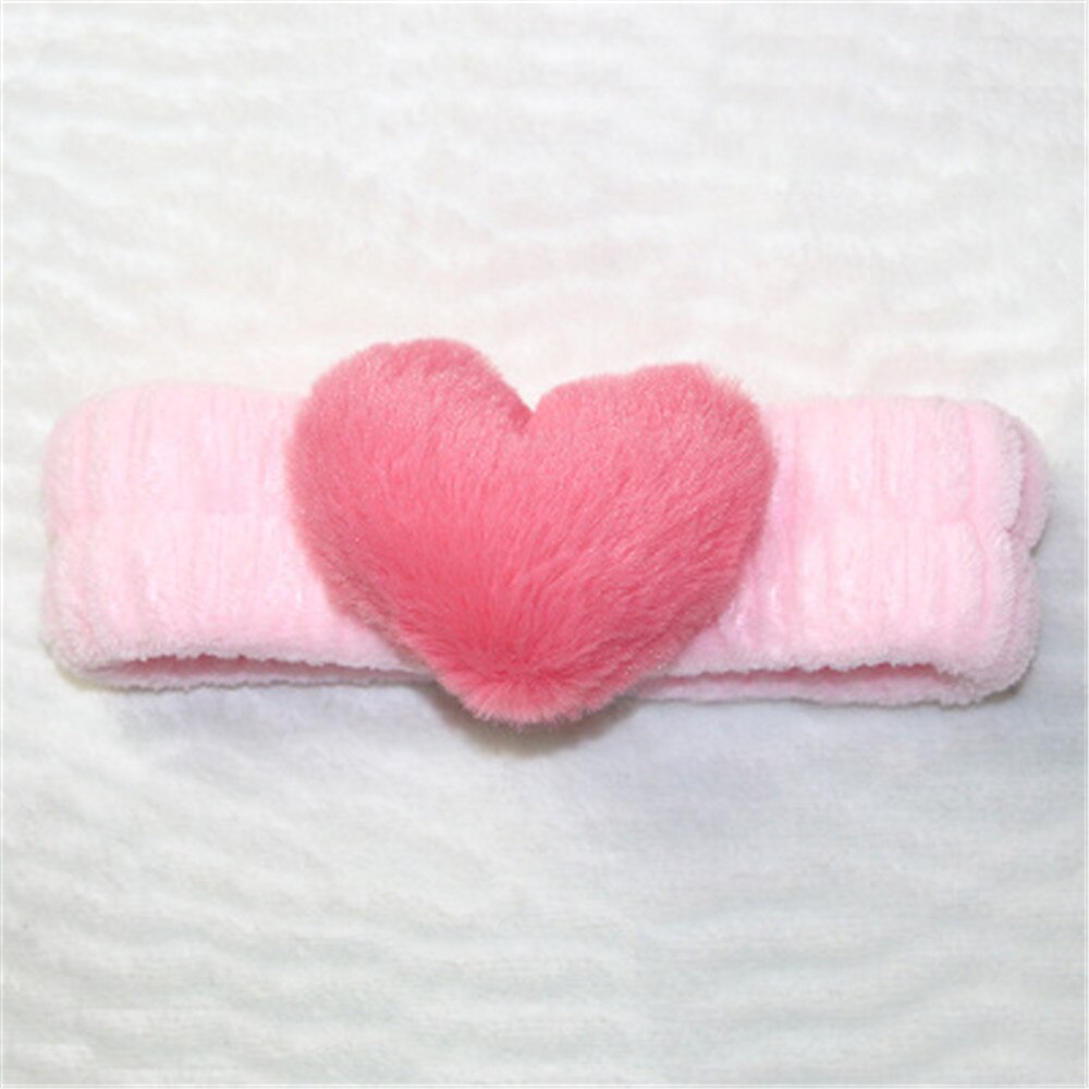 Doux corail velours bandeau cheveux filles mignon amour coeur bandeau coréen lavage visage maquillage bandeau femmes Simple cheveux accessoires: 10