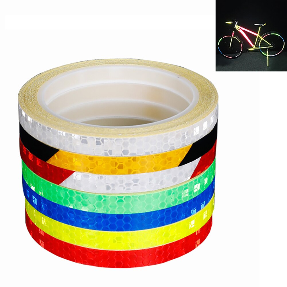 Mtb Fietsen Velg Licht Reflecterende Sticker Adhesive Waarschuwing Streep Decal Fietsen Fiets Strip Reflector Fiets Accessoires