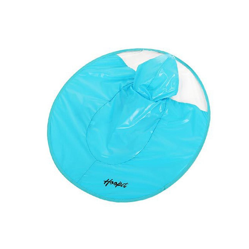 pet raincoat flying saucer coat for small medium large dogs Pet overall transparent: Azul / S