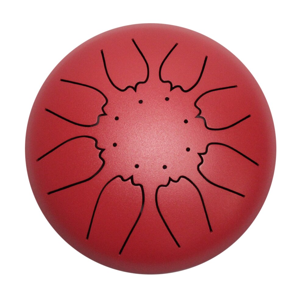 Steel Tongue Drum 6″ 8 Notes C – Handpan Percussion Avec Sac, Baguettes, Livre Musique & Picks