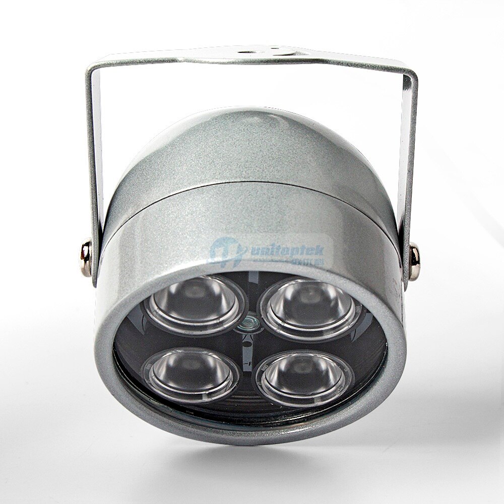 4 IR LED Infrared Illuminator Light IR Night Vision For CCTV Security Cameras Fill Lighting Metal Gray Dome Waterproof