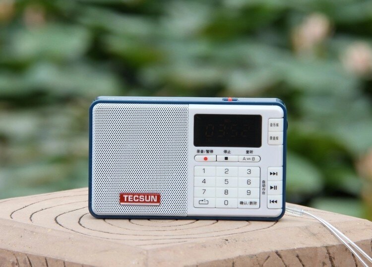 Originele Tecsun Q3 Fm Stereo Radio Met Rec Recorder Tf Card MP3 Player Usb Speaker Fm Radio