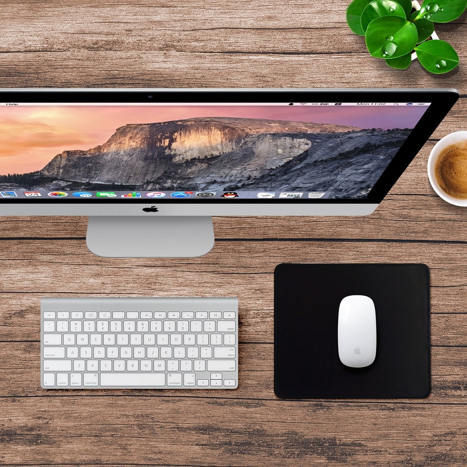 DZLST Mouse Pad Universal Black Square Gaming Slim Mouse Pad Mat Muismat 24*20cm For Laptop Computer PC Gamer Dota CS