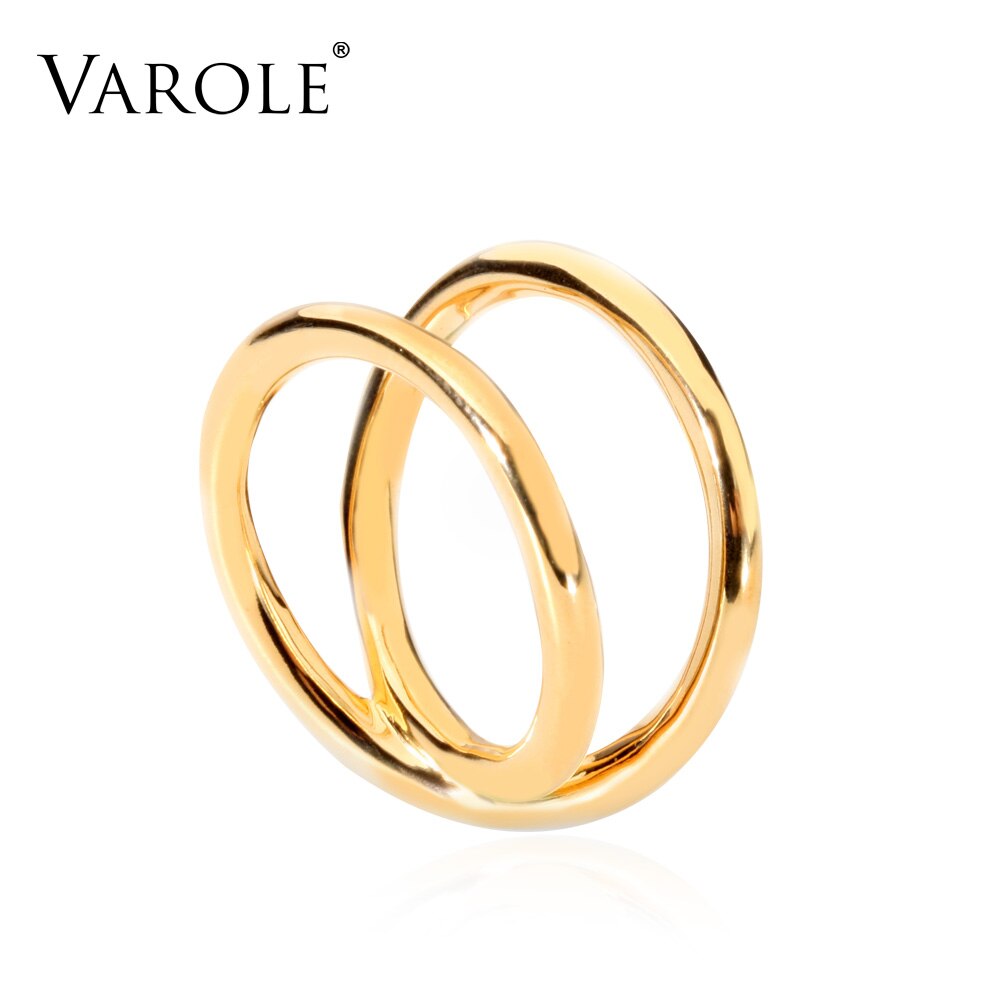 Varole Individuele Line Ringen Goud Kleur Minimalistische Ringen Voor Vrouwen Mode-sieraden Party Anillos Brincos