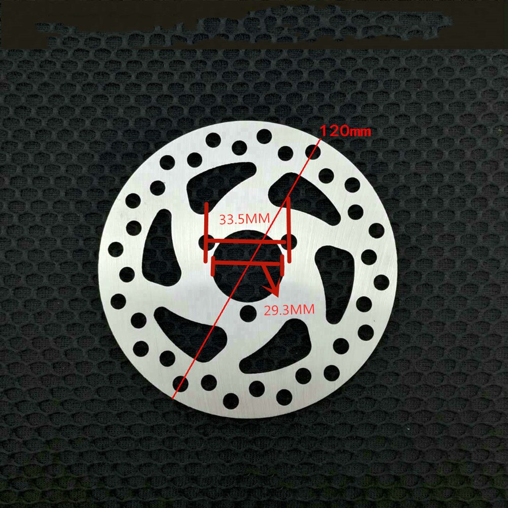 3 holes Disc Brake Piece Rotor 140mm Electric Scooter Disc Brakes Rotor With screw Electric Scooter Accessories: round 120MM