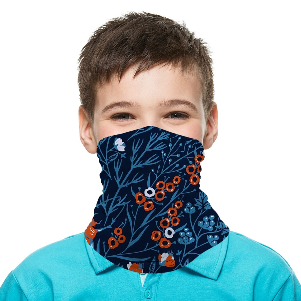 Flower Petals Kids Head/Face/Mask Neck Bandana Scarf Dual-use Magic Tube HeadScarf Cycling Sport Headwear Turban Balaclava: C