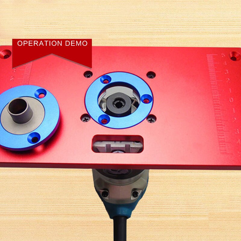 Universal Type Aluminum alloy Router Table Insert Plate Router Insert Rings For Woodworking Benches Router