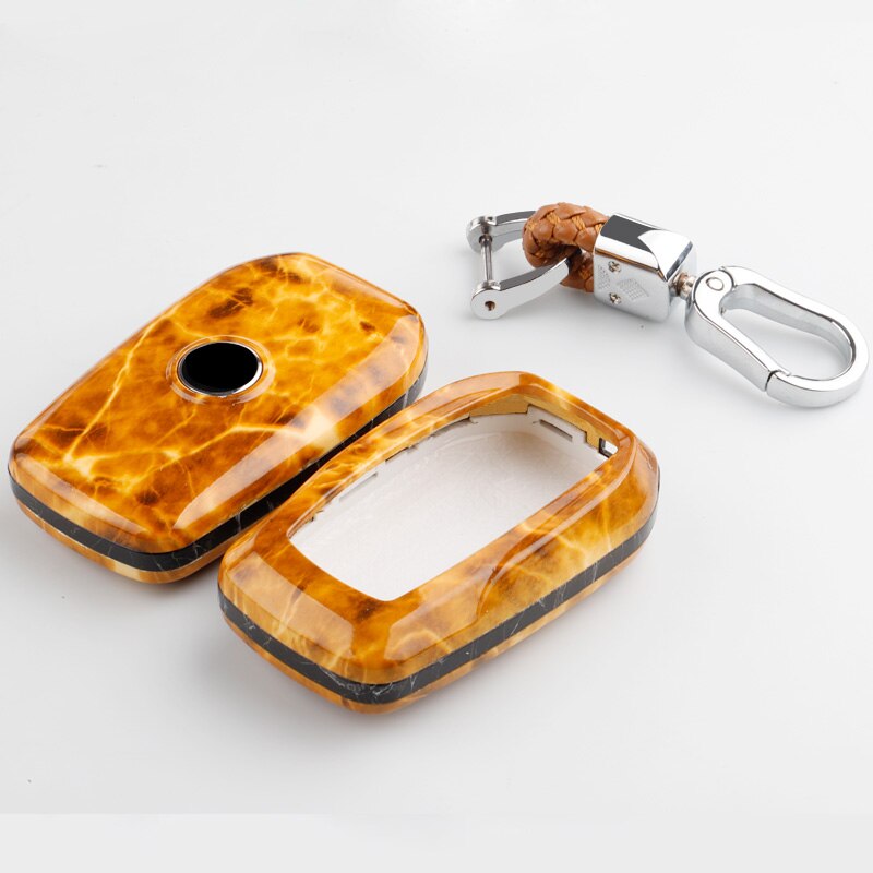 ABS Stone printed Car Key Case For Toyota C-HR CHR Camry corolla Vios RAV4 YARIS Levin Crown Remote smart key bag