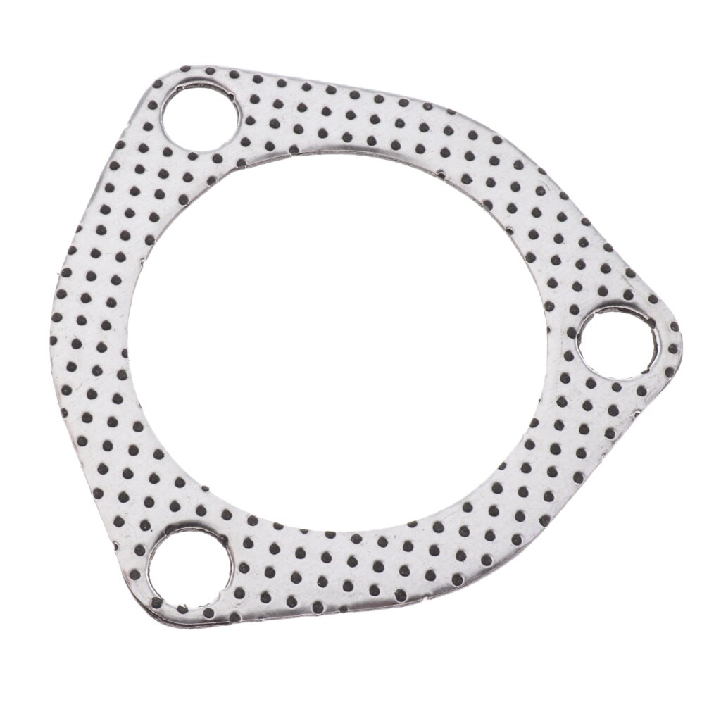 Car Triangle 3 Bolts High Temperature Exhaust Gasket 2.5 inch