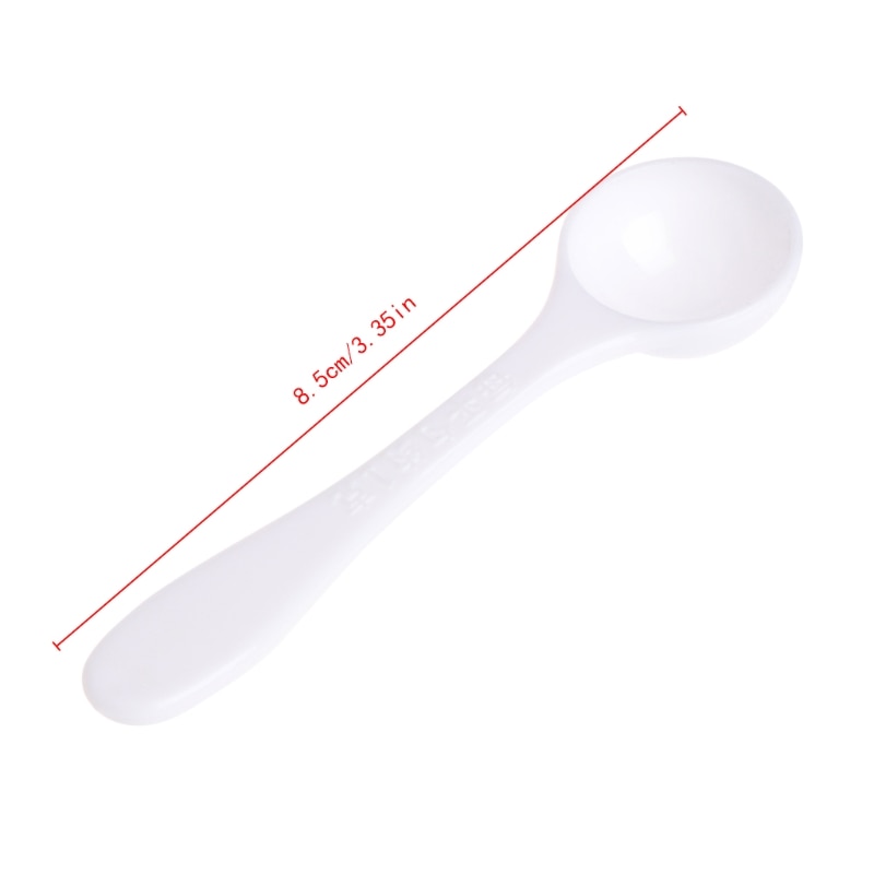 1 Gram Granular Powder Fertilizer White Scoop Spoon Plastic Gardening Supplies