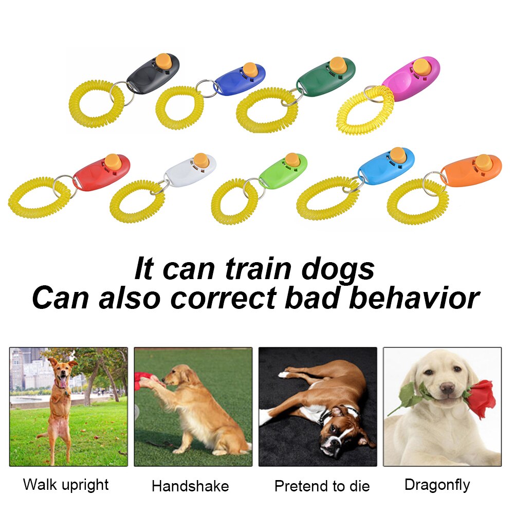 Hund klikker legetøj kæledyr tranining klikker lydighed hund kat træning træner sød form hunde hund træner produkter kæledyrsforsyninger