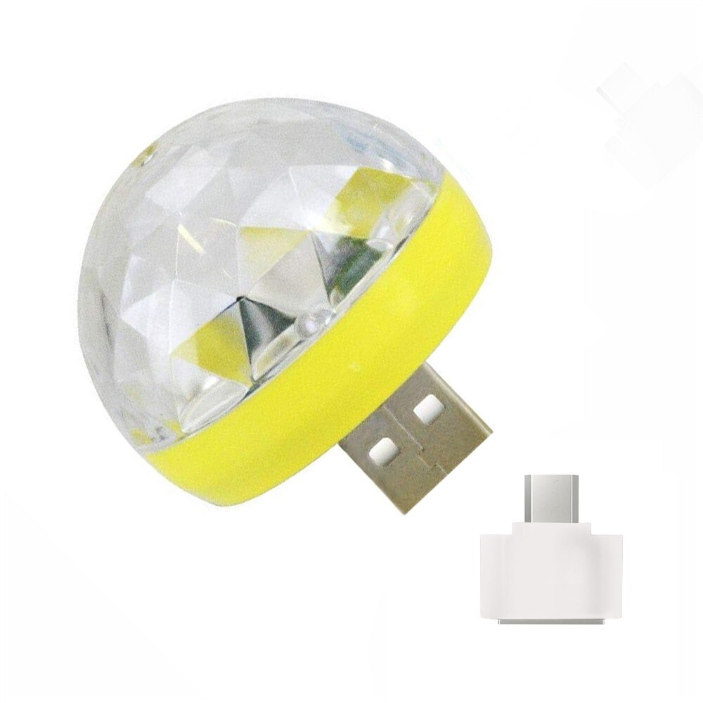 USB Mini LED RGB Disco Bühne Licht Party Club DJ KTV Weihnachten Magie Telefon Ball Lampe: J