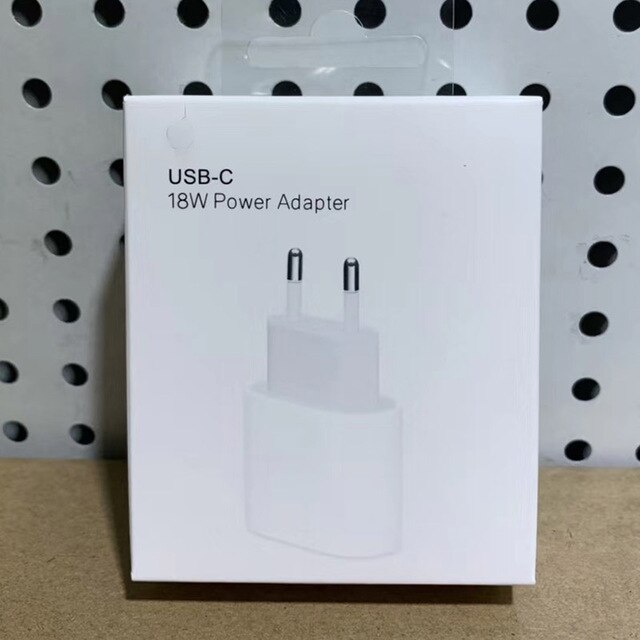 Original USB-C Charger For iPhone 12 Pro 12 mini 11 XR X XS Max 8 Fast Charging EU 18W PD USB Type C For iPhone Charger Adapter