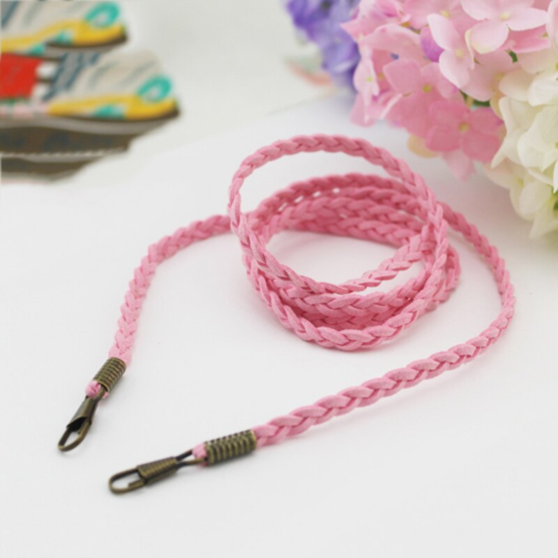 Bolsa de tecido faixa de ombro de 120cm, acessório feminino para substituição: Rosa