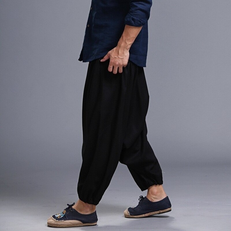 Pantalones cruzados de estilo chino para hombre, pantalón holgado de Hip Hop, Joggers, pantalones Harem, TA311, primavera, 2022