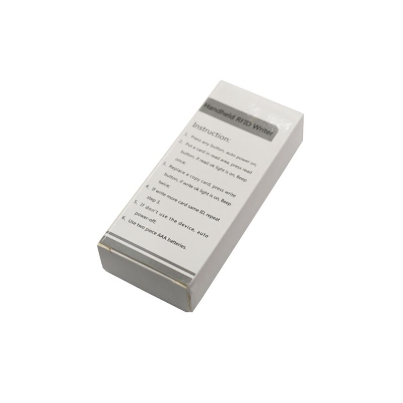 Håndholdt 125/250/375/500 khz rfid id-kortskriver/kopimaskin duplikator  + 3 stk skrivbare  em4305 nøkkelkort  + 3 stk skrivbare  t5577 kort